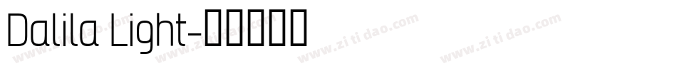 Dalila Light字体转换